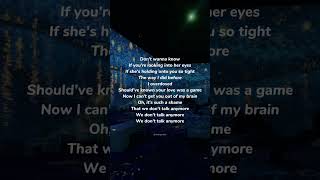 We dont talk anymore-Selena gomez#youtubeshorts #shorts#shortvideo#lyrics #songs#tiktok#selenagomez