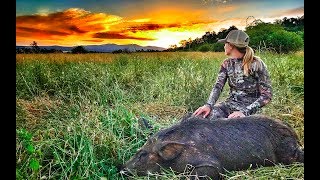 ABBY KILLS WILD BOAR AND MTN LION STALKS IN!!