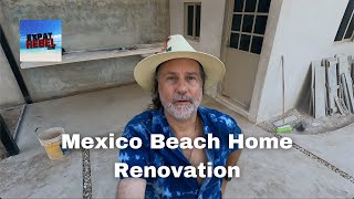 Pool Bottom Patch Done & Scones Installed - México Beach Home Renovation