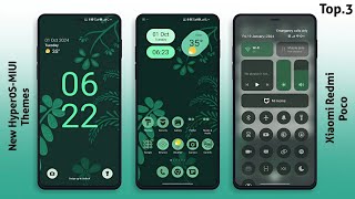 3 New HyperOS-MIUI Themes for Xiaomi,Redmi,Poco | Best HyperOS-MIUI Themes🤩