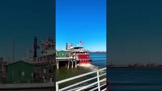 Natchez Steamboat On Mississippi River⚜️ #neworleans #steamboat #frenchquarter