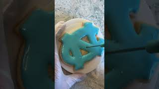 Decorate North Carolina sugar cookie with me!  #customcookies #northcarolina #cookiedecoratingvideos