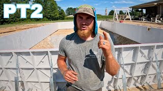 DIY Inground Swimming Pool Build | Pt2 Setting wall panels straight, Square and level.[Build Series]