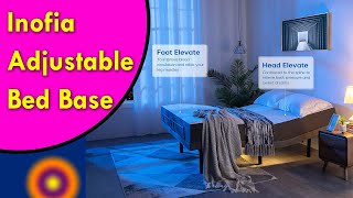 Inofia Adjustable Bed Frame | Queen Size with App Control & Wireless Remote | Adjustable Bed Base