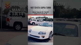 🔥PUBLIC AUCTION TODAY! MK4 SUPRA! THIS 1997 TOYOTA SUPRA TURBO WILL BE AUCTIONED OFF TODAY NOON CDT