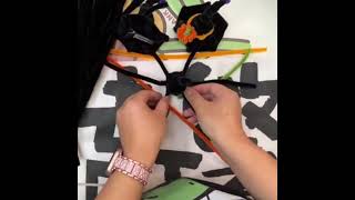 Handmade steps for pipe cleaner Halloween hats