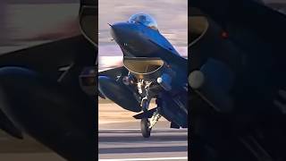 AMAZING F-16 landing‼️ #shorts #youtubeshorts #military