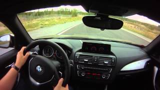 Onboard BMW M135i on test track