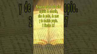 Versículos de la Biblia 2 Timoteo 1:7  new #shorts_videos