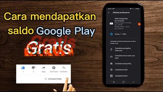 Cara mendapatkan saldo Google Play Gratis. Cukup beberapa detik langsung dapat.