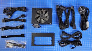 ASMR unboxing Corsair SF750 Power Supply Unit with installation