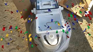 Skoolie Conversion Natures's Head Composting Toilet Arrived