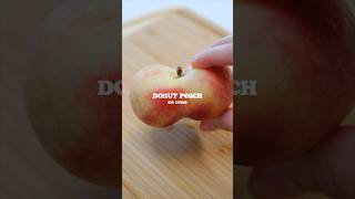 Making ice cubes with donut peaches!