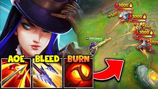 This Caitlyn build applies 6 burns with ONE Auto Attack... (THIS IS ACTUALLY GENIUS)