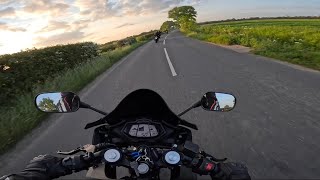 POV Sunset Ride | Yamaha YZF R125 [4K]