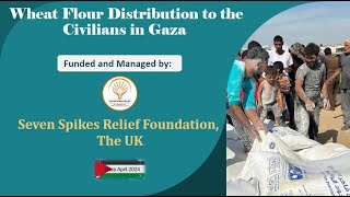 Wheat flour distribution to the civilians in Gaza