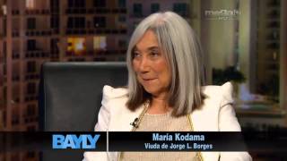 Jaime Bayly entrevista a María Kodama viuda de Jorge Borges.