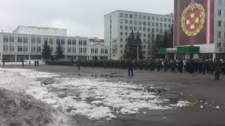 Russian Military Orchestra Sings "Native Country" During 2018 Parade Rehearsal