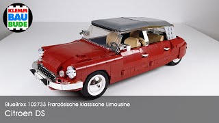 BlueBrixx 102733 Französische klassische Limousine – Citroen DS – modifiziert, Chrome