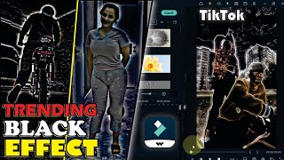 TikTok Trending Black Effect In Filmora | Black Effect Editing In Filmora