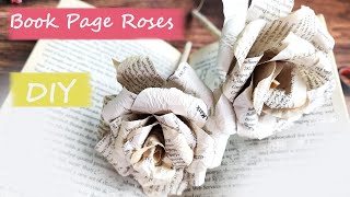 How To Make Book Page Roses