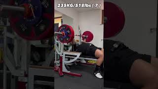 Zahir Khudayarov on 235kg bench press x 7 reps volume & weight 💪👊😱