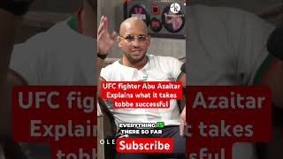 Moroccan UFC fighter Abu Azaitar on How to Become Succesful in life #shorts #nandoleaks