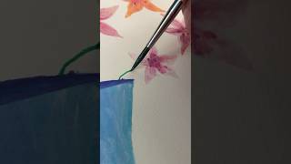 Watercolor Simple Flowers | #art #drawing #youtubeshorts #watercolor #satisfying