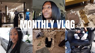 MONTHLY VLOG/ September PART I | New Hairstyle + Shopping + Packing For Our First Flight! ✈️