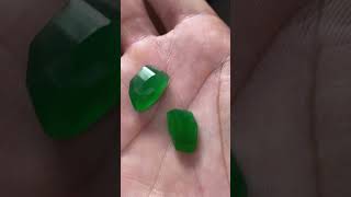 Rare Myanmar green jadeite jade.