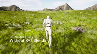 OpenLand Grass Blending Options Comparison from Player's Perspective (Non-RVT, RVT, Height)