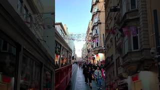 🇹🇷 Ride the nostalgic tram along Istiklal Avenue Istanbul #shorts #travel