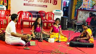 mathe malayadwaja varnam ll Rithwika & Sathwika ll Mridagam Anand & Violin Malini Hari ll