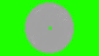 Spinning Saw Blade - Green Screen