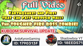 KUBOOM Survival Update: The Tougher Fire Boss Zombie! | Full Video by ArdyKyronGaming & ShadowboyYT