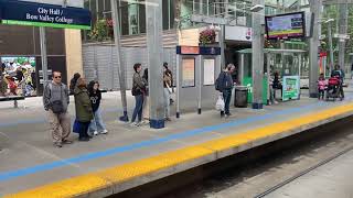 Calgary C-Train ride from City Hall/Bow Valley College Station to Saddletowne with my friend Ihab.