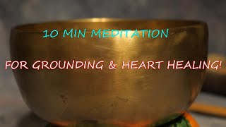 MEDIUM BOWL #M297~10 min Daily Meditation for Grounding & Heart Healing!  www.templesounds.net