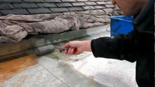 Fibreglass Cold Cure Resin How to Fibreglass a Small Flat Roof.wmv