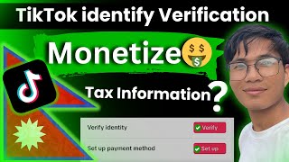 How To Monetize TikTok Account in Nepal And Verify Taxs TIN Information? | U.S TikTok Monetization