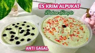 BIKIN ES KRIM ALPUKAT SUPER MUDAH RASA CREAMY DAN LEMBUT BANGET TANPA RIBET