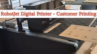 RobotJet Single Pass Digital Printer  - Direct to Packaging - Corrugated Cardboard Printing Case