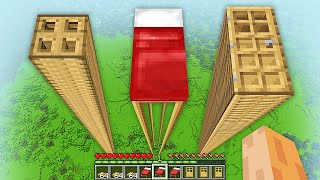 I found this BIGGEST BED vs TALLEST DOOR vs HUGE TRAPDOOR Endless Battle in My Minecraft World !!!