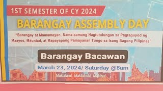 preparation for brgy.assembly