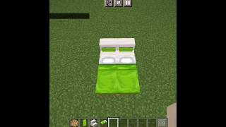 Green bed hack in minecraft. #shorts #short #shortvideo