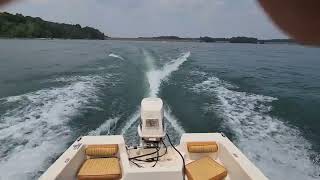 70hp Johnson outboard on 15ft trihull