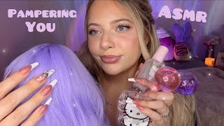 Asmr Pampering Session | Skincare & Scalp Massage 💜✨