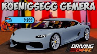 KOENIGSEGG GEMERA REVIEW IN ROBLOX DRIVING EMPIRE