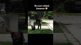 Bro just robbed Someone 🤣 #prank #funny #ishowspeed #memes #comedy #funnyprank #gaming #hoodfunny