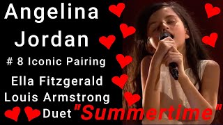 # 8 "Summertime" Angelina Jordan Iconically Paired with Ella Fitzgerald and Louis Armstrong Classy!