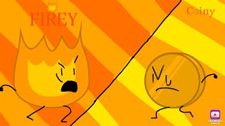 Firey vs coiny | bfb battle